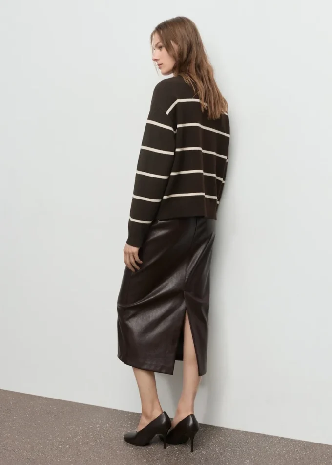 Pull rayé en maille