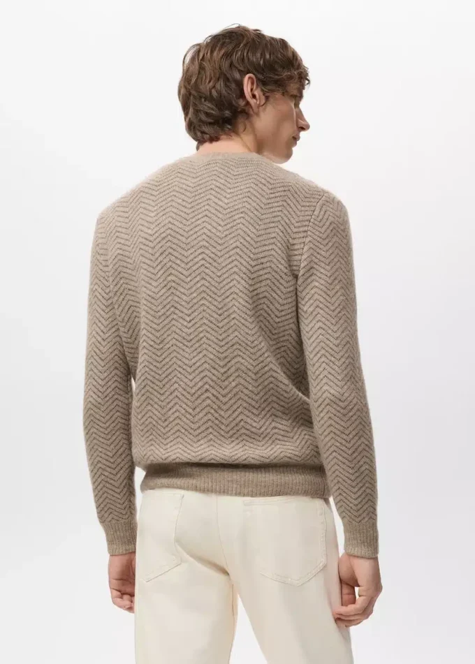Pull rayé en maille Pull rayé en maille