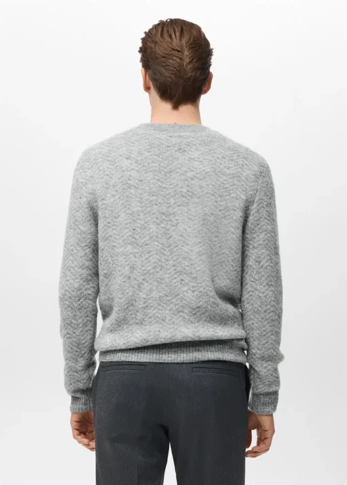 Pull rayé en maille Pull rayé en maille
