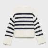 Pull rayé en maille