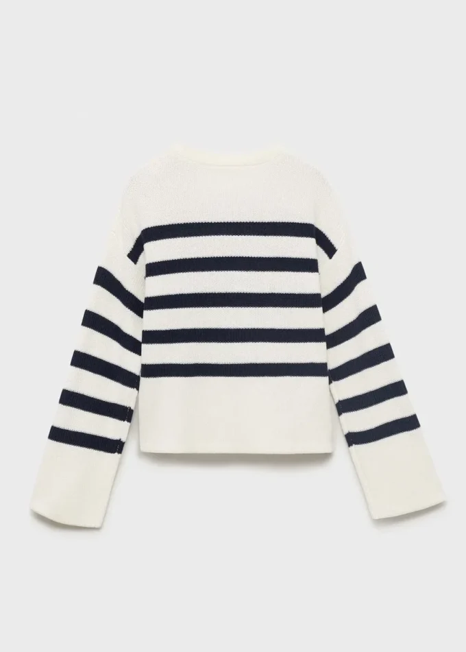 Pull rayé en maille