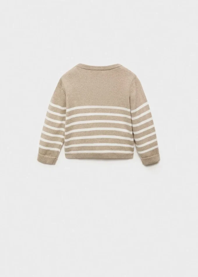 Pull rayé en maille Pull rayé en maille