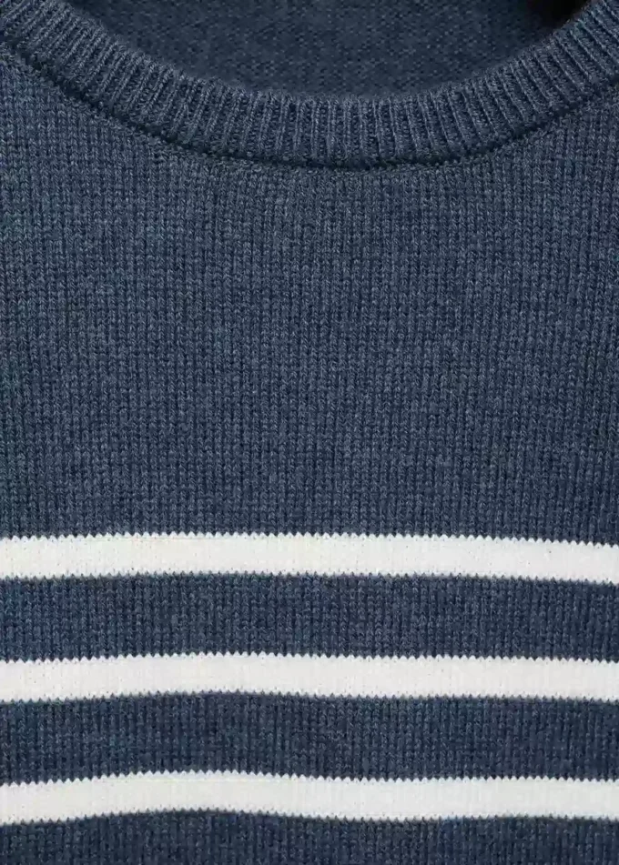 Pull rayé en maille Pull rayé en maille