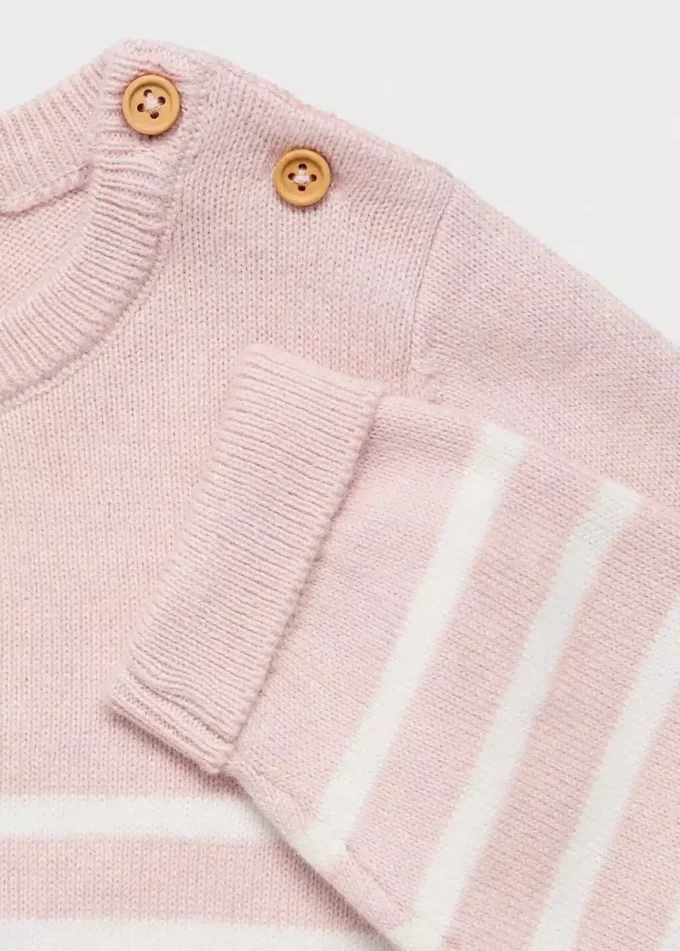Pull rayé en maille Pull rayé en maille