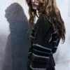 Pull rayé en maille