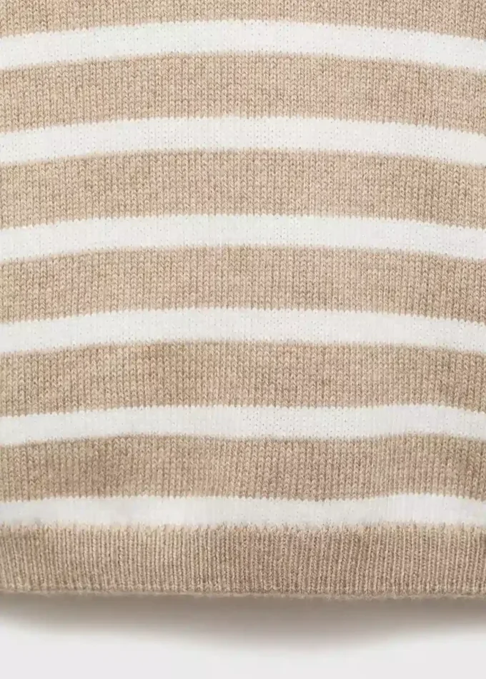 Pull rayé en maille Pull rayé en maille