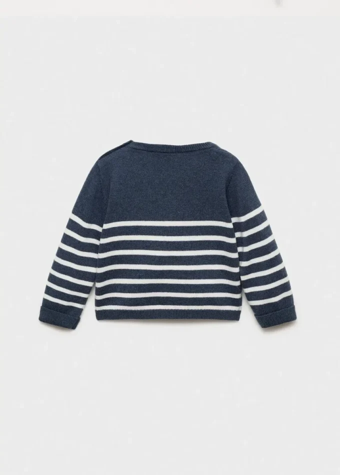 Pull rayé en maille Pull rayé en maille