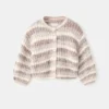 Pull rayé moucheté