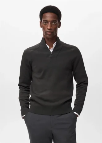 Pull respirant à col zippé