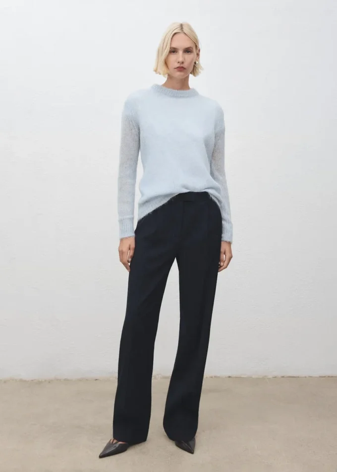 Pull semi-transparent en alpaga