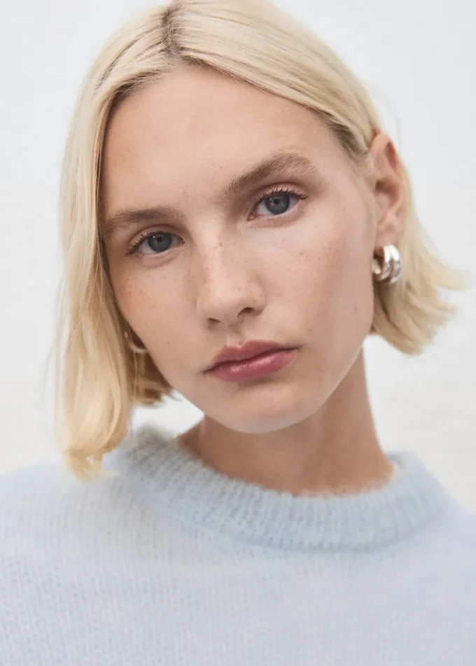 Pull semi-transparent en alpaga