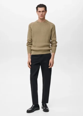 Pull tricoté 100 % coton