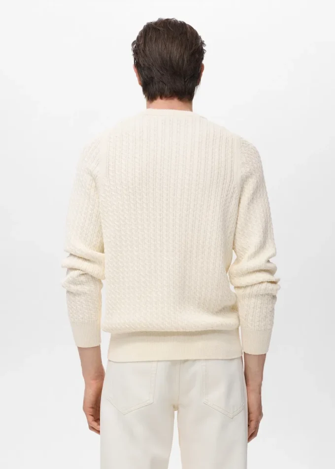 Pull tricoté 100 % coton Pull tricoté 100 % coton