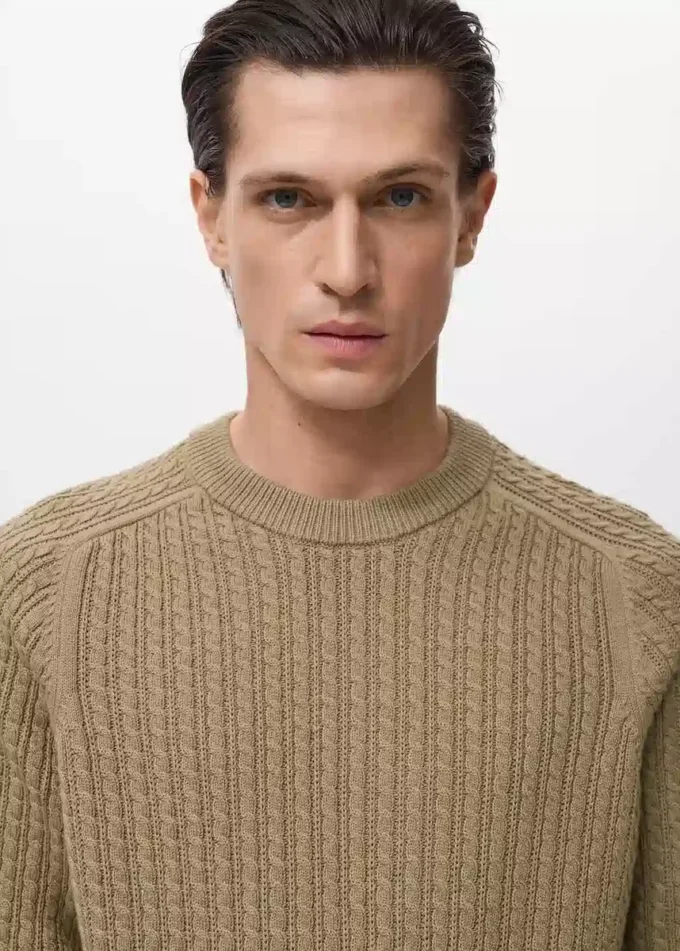 Pull tricoté 100 % coton Pull tricoté 100 % coton