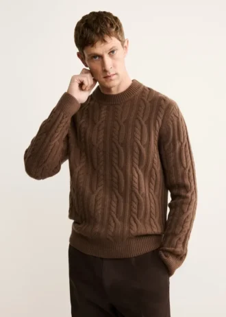Pull tricoté 100 % laine