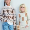 Pull tricoté à motif de Noël