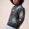 Pull tricoté à motif de Noël Pull tricoté à motif de Noël