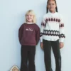 Pull tricoté à motif de Noël