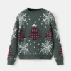 Pull tricoté à motif de Noël Pull tricoté à motif de Noël