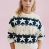 Pull tricoté à étoiles Pull tricoté à étoiles