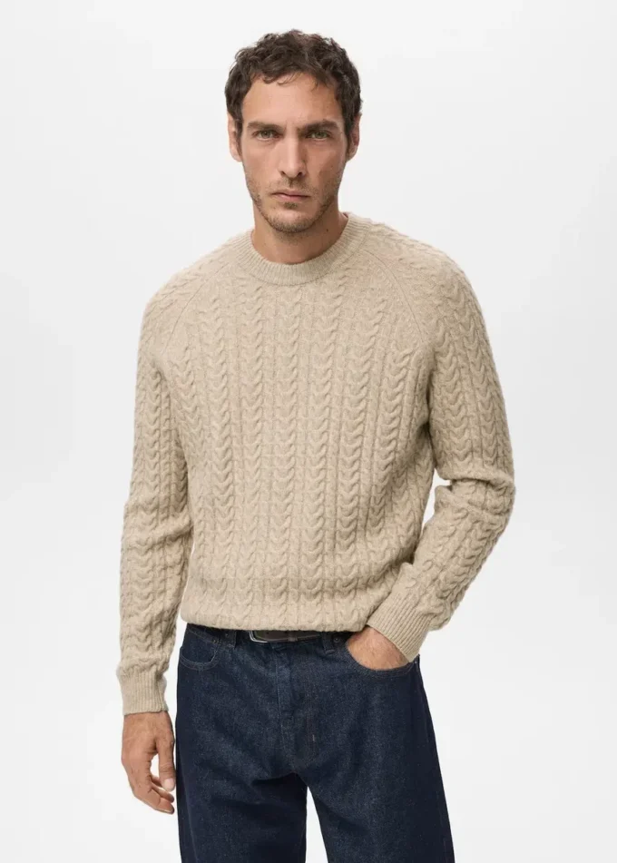 Pull tricoté tressé Pull tricoté tressé