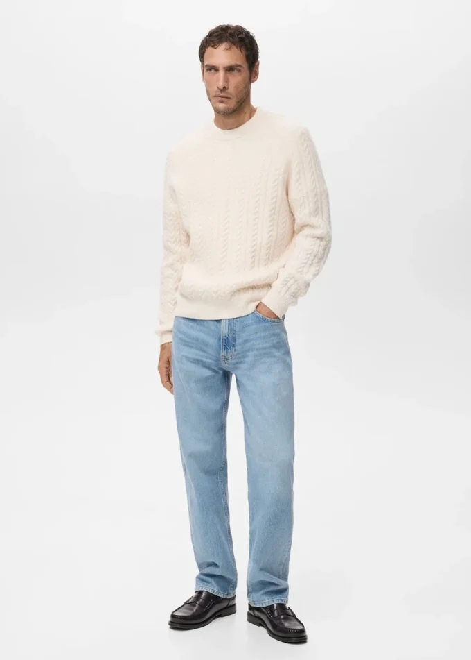 Pull tricoté tressé Pull tricoté tressé