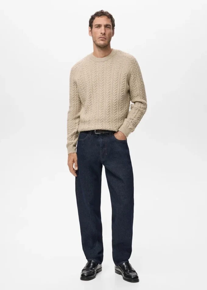 Pull tricoté tressé Pull tricoté tressé