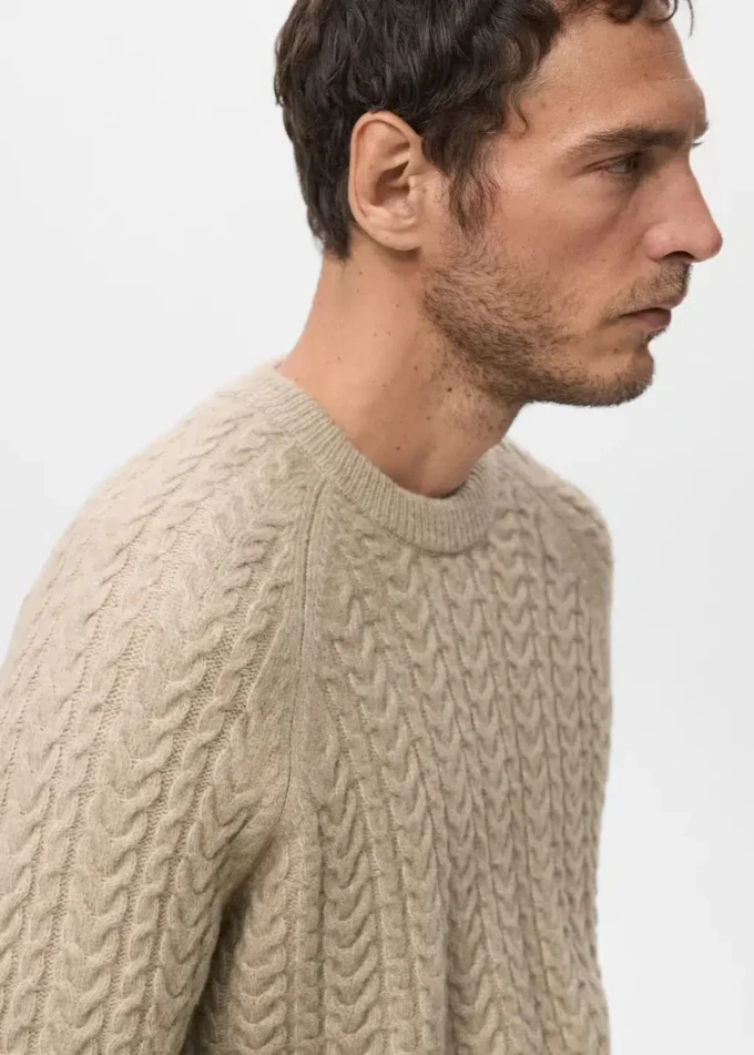 Pull tricoté tressé Pull tricoté tressé