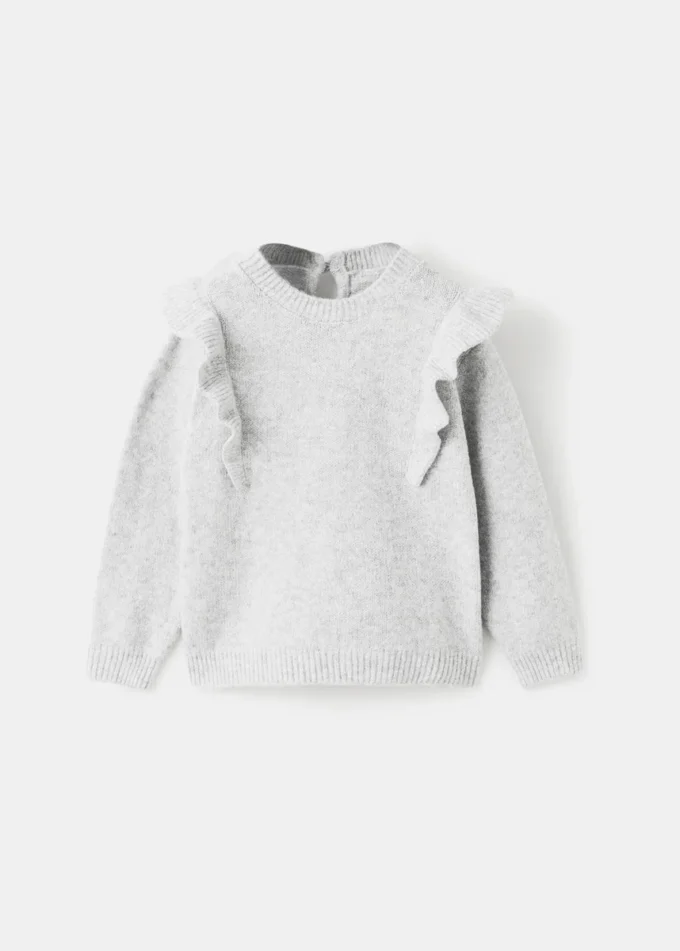 Pull à volants en lurex