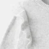 Pull à volants en lurex