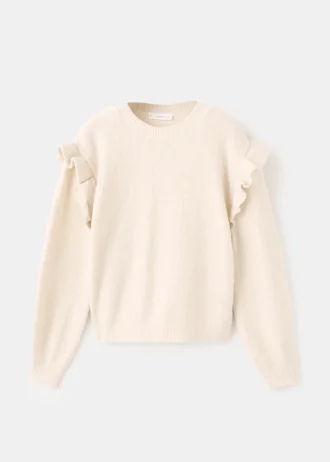 Pull à volants pailleté