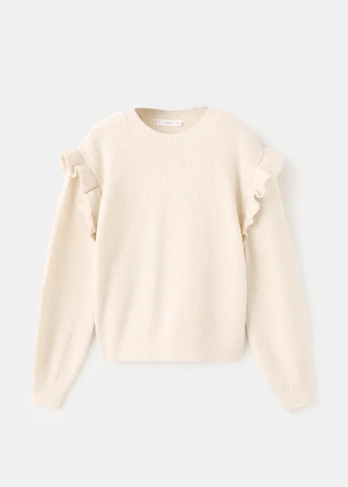 Pull à volants pailleté