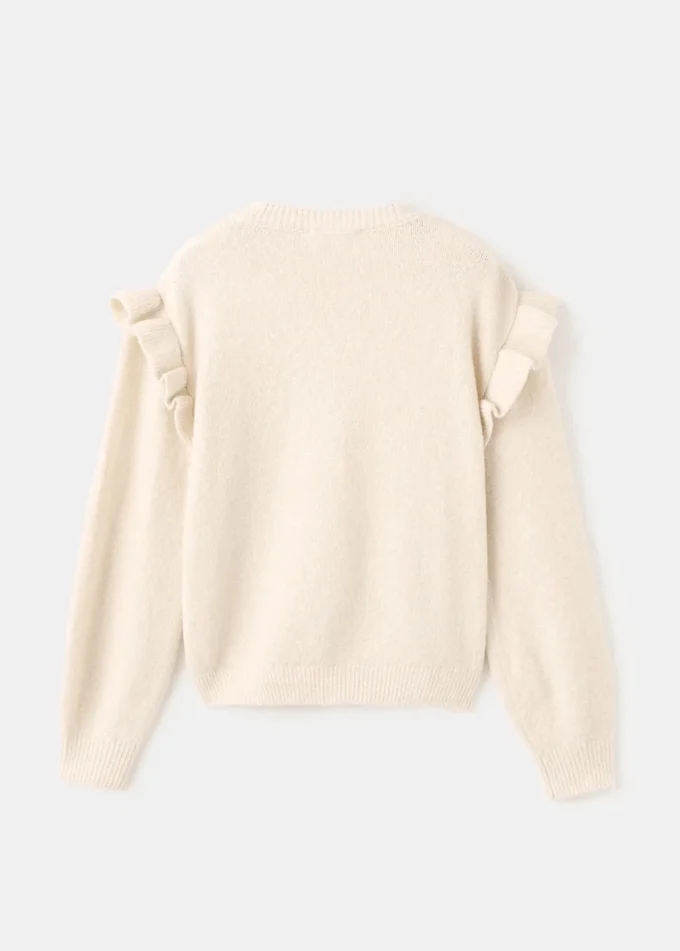 Pull à volants pailleté