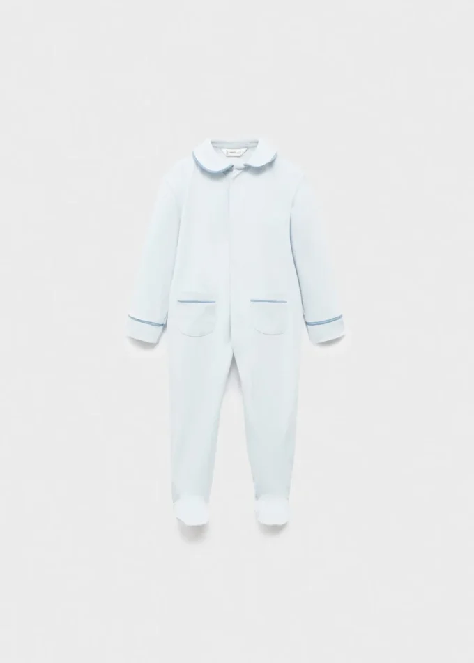 Pyjama à col rond avec poches