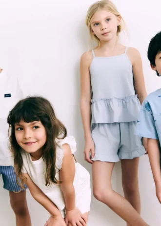 Pyjama en coton à fleurs