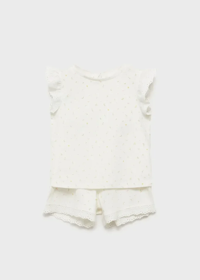 Pyjama en coton à fleurs Pyjama en coton à fleurs