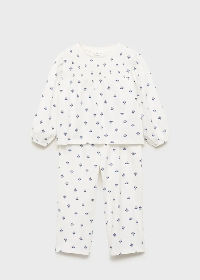 Pyjama en coton imprimé
