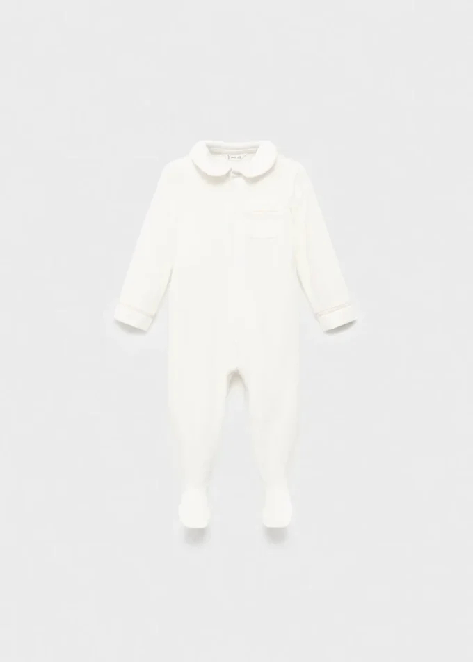 Pyjama à encolure bébé avec poche