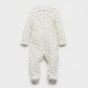 Pyjama à fleurs et col bébé
