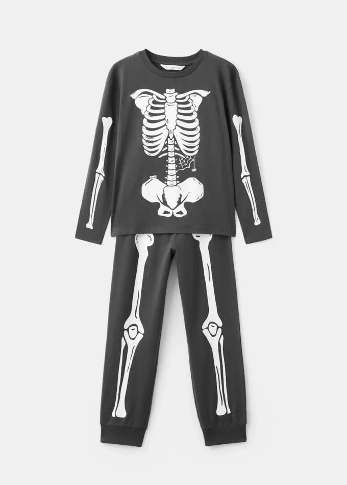 Pyjama squelette phosphorescent Pyjama squelette phosphorescent