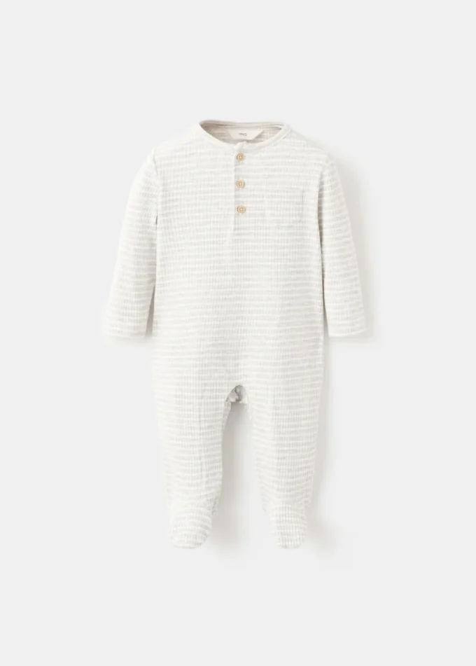 Pyjama une pièce à rayures