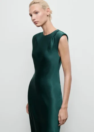 Robe ajustée en satin