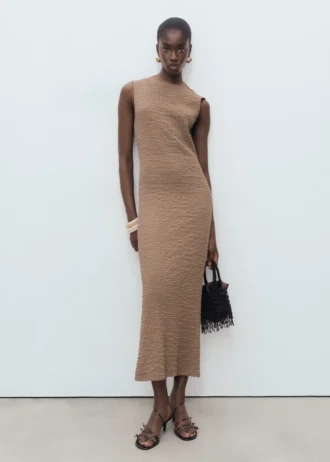 Robe ajustée texturée