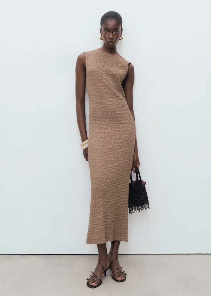 Robe ajustée texturée Robe ajustée texturée