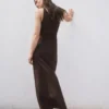 Robe asymétrique à bretelles froncées Robe asymétrique à bretelles froncées