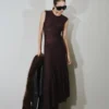 Robe asymétrique en dentelle Robe asymétrique en dentelle