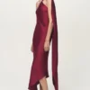 Robe asymétrique en satin Robe asymétrique en satin