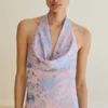 Robe asymétrique à franges brodées Robe asymétrique à franges brodées