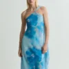 Robe asymétrique à imprimé floral Robe asymétrique à imprimé floral