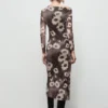 Robe asymétrique à imprimé floral Robe asymétrique à imprimé floral